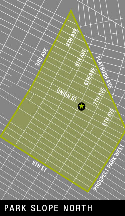 Map of Park Slope North Delivery Area