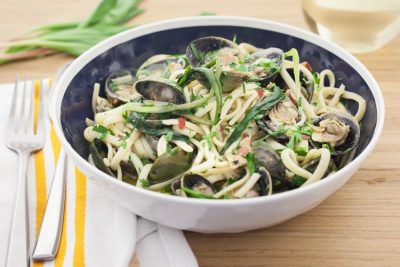 Union Market Recipe - Linguine with Ramps and Cockles