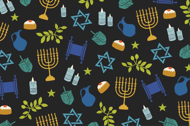 Union Market Hanukkah illustration Union Market Hanukkah illustration
