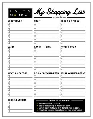 Grocery-Shopping-List-Union-Market