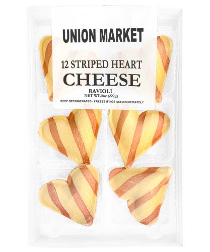 Union Market Heart Cheese Raviolis